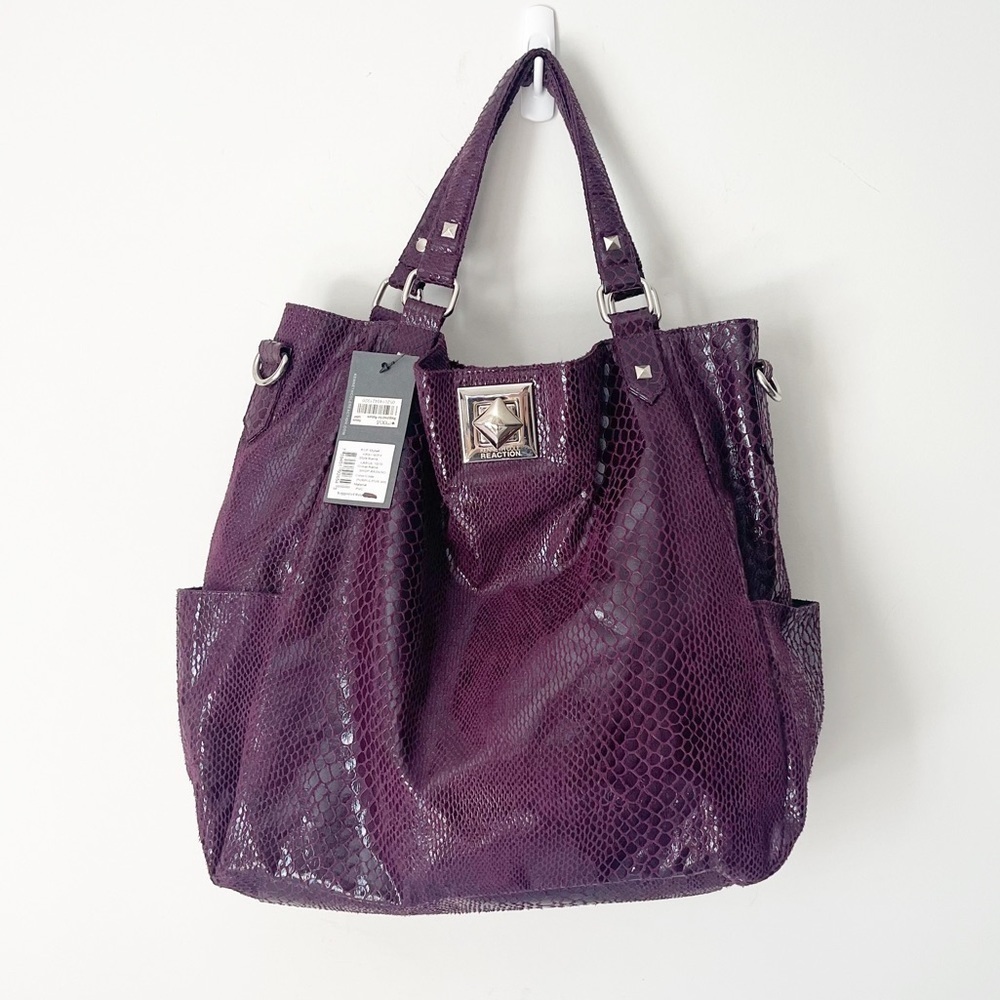 NWT Kenneth Cole Reaction  faux Snakeskin Shoulder Bag